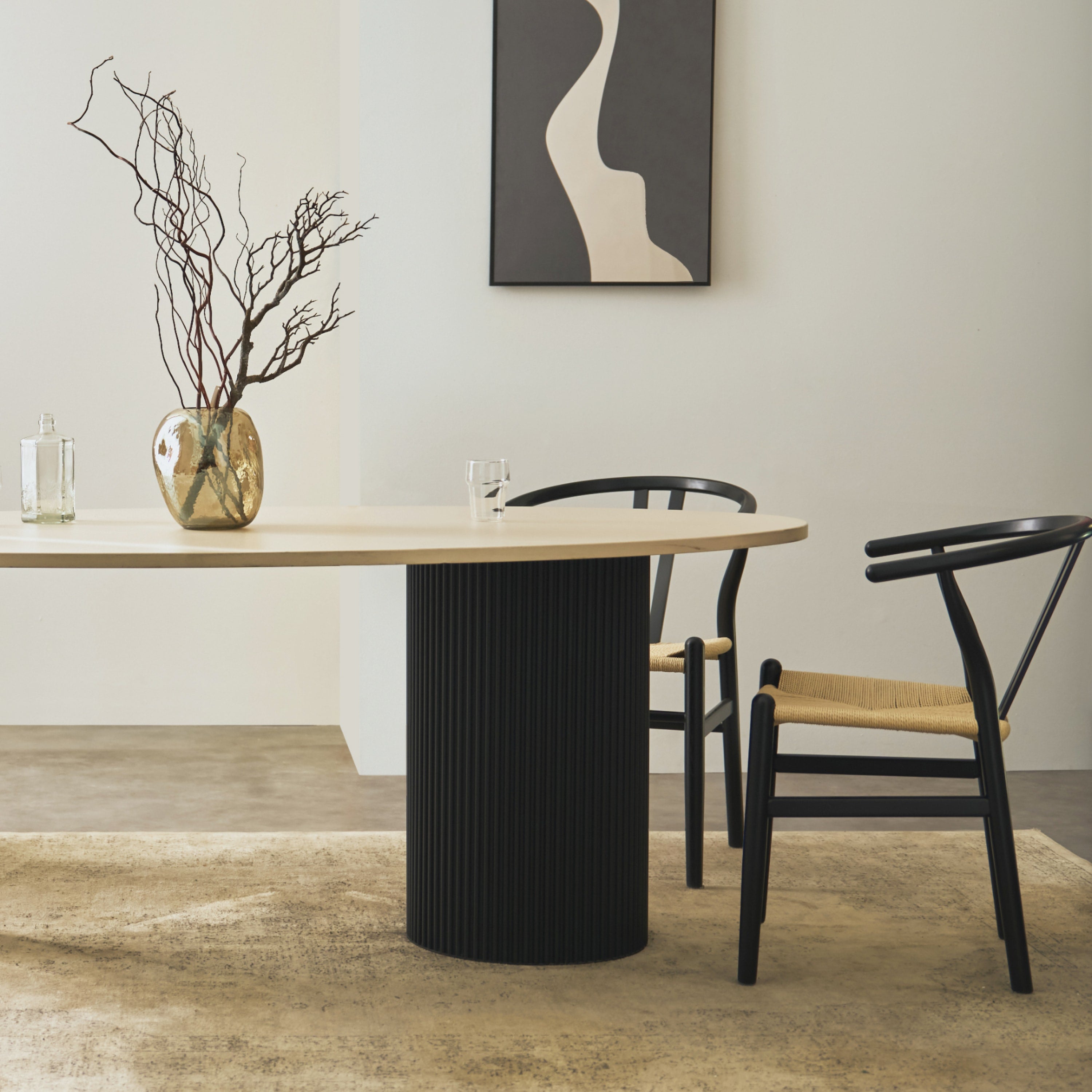 Tischsäule ROUND WAVY