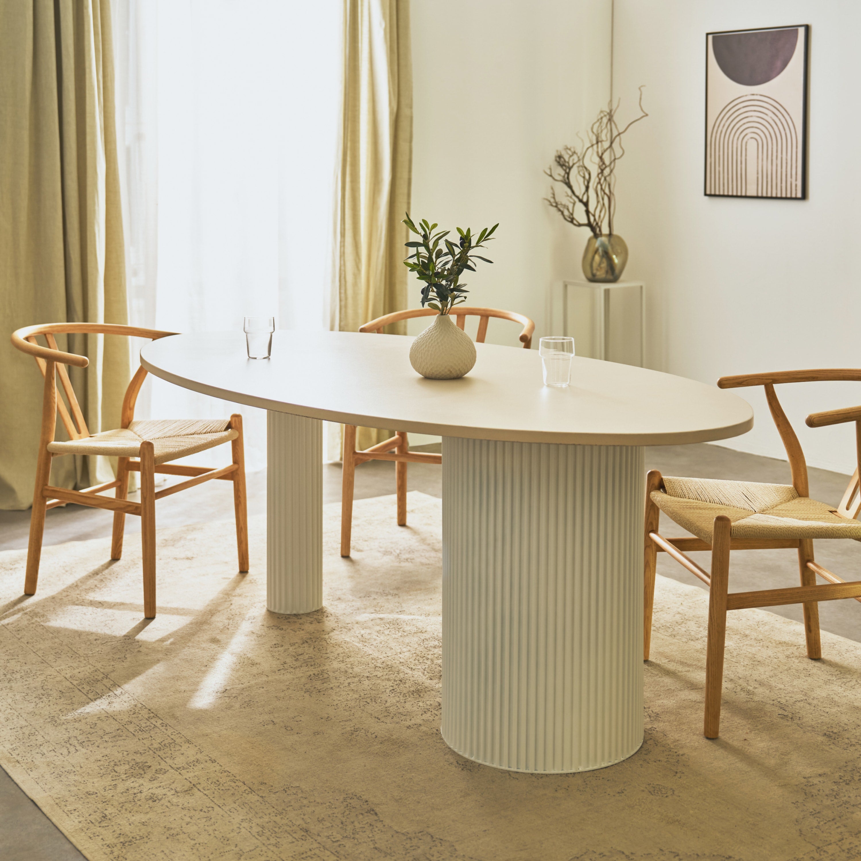 Colonne de table ROUND WAVY