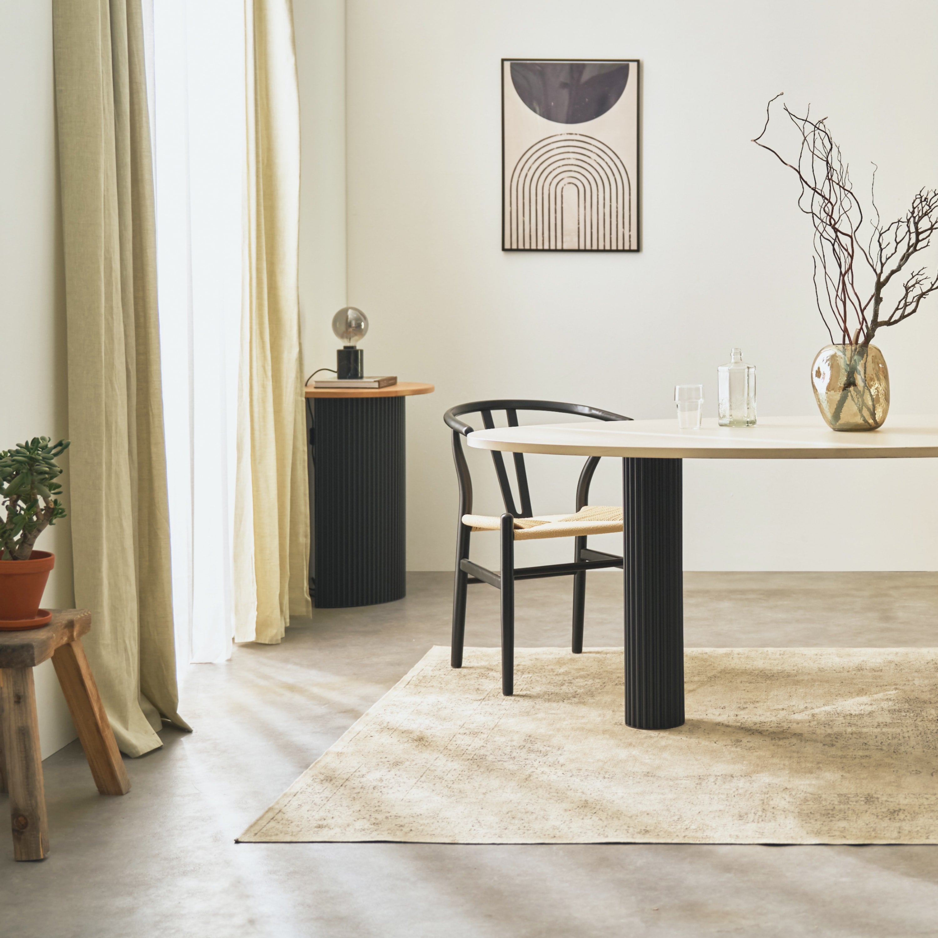 Tischsäule SINGLE WAVY