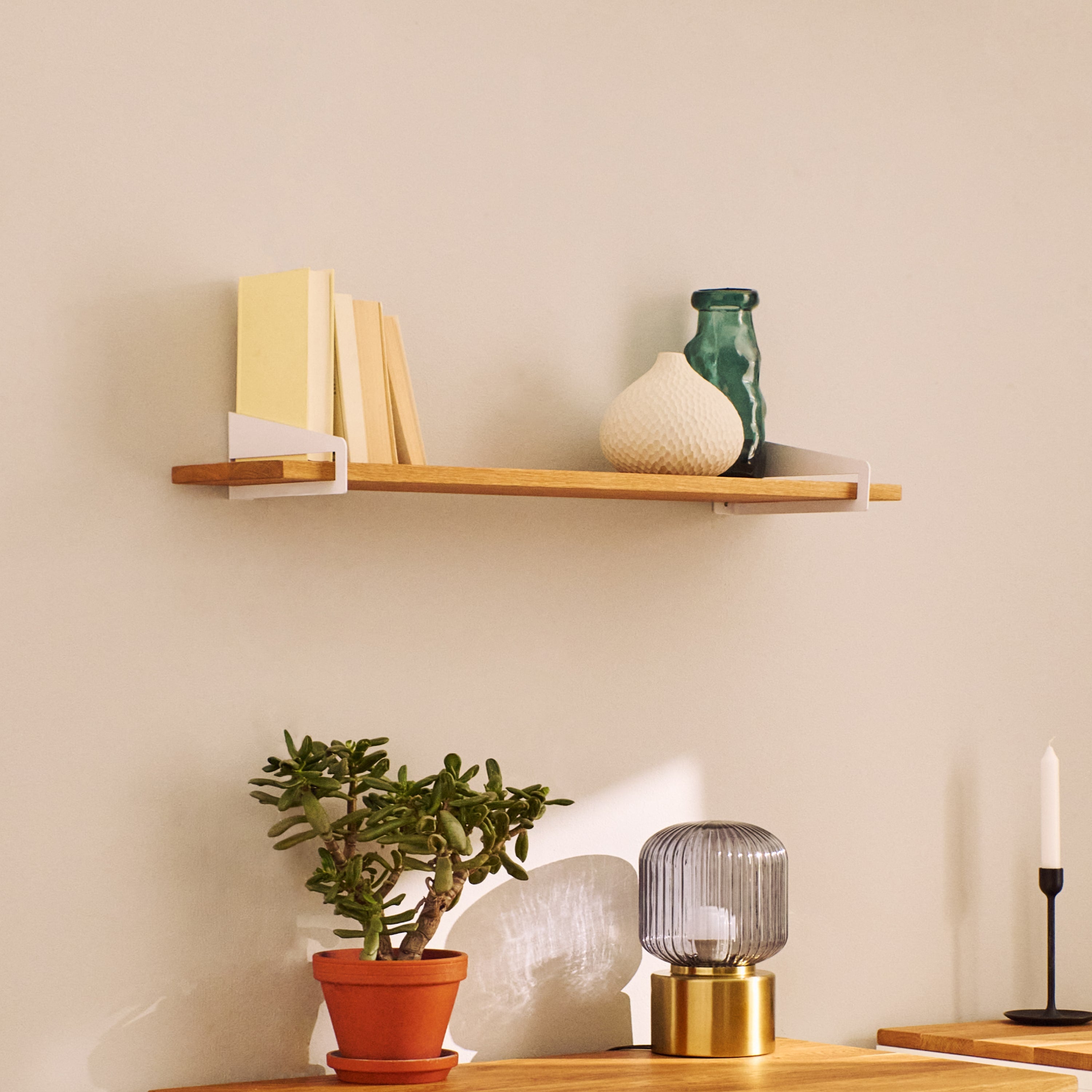 Lot de 2 supports d'étagères DAHLEM