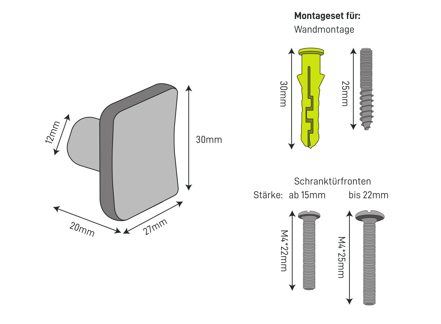 Les dimensions