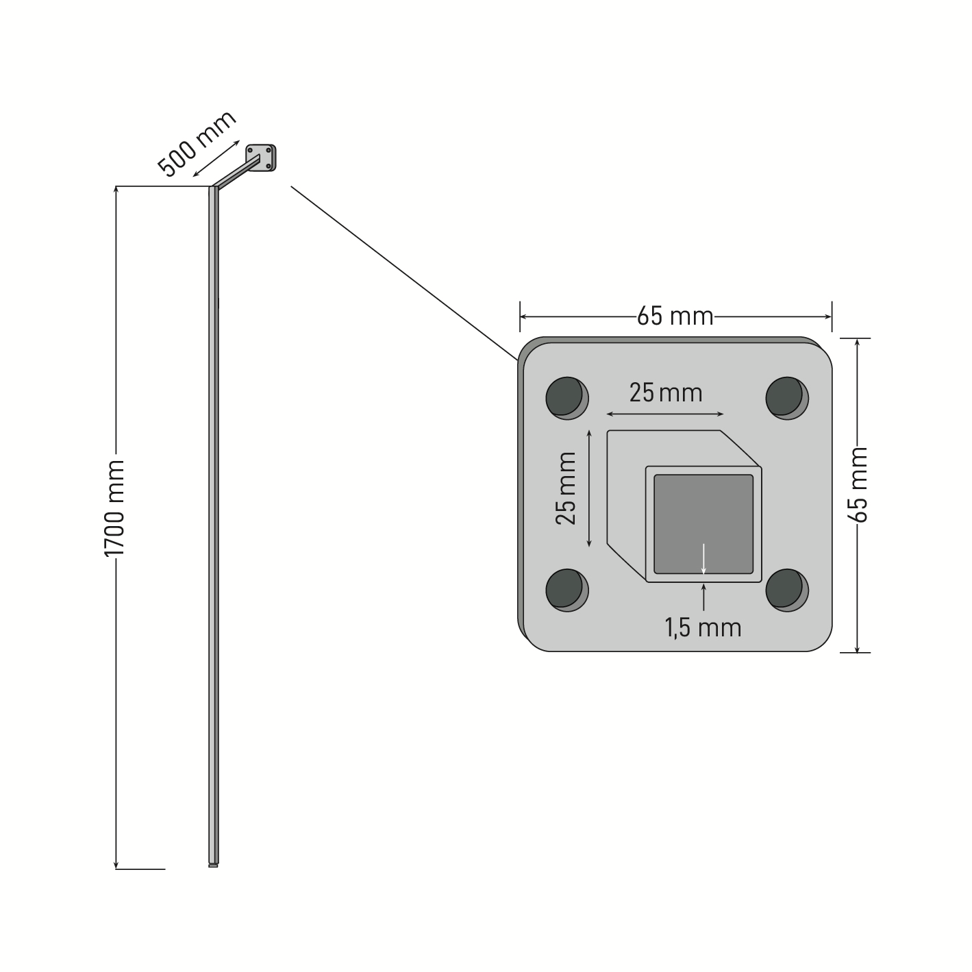 Les dimensions