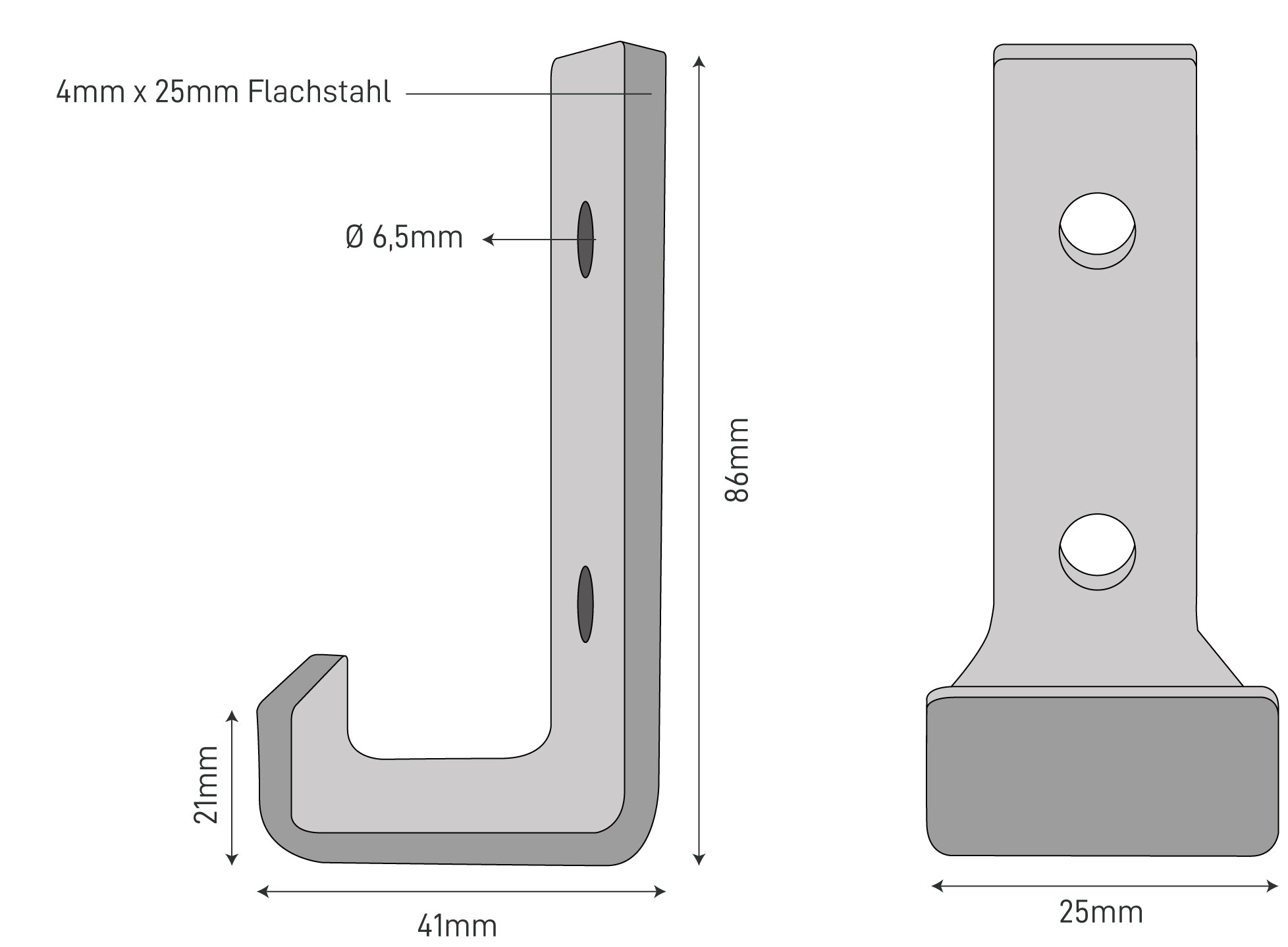 Les dimensions