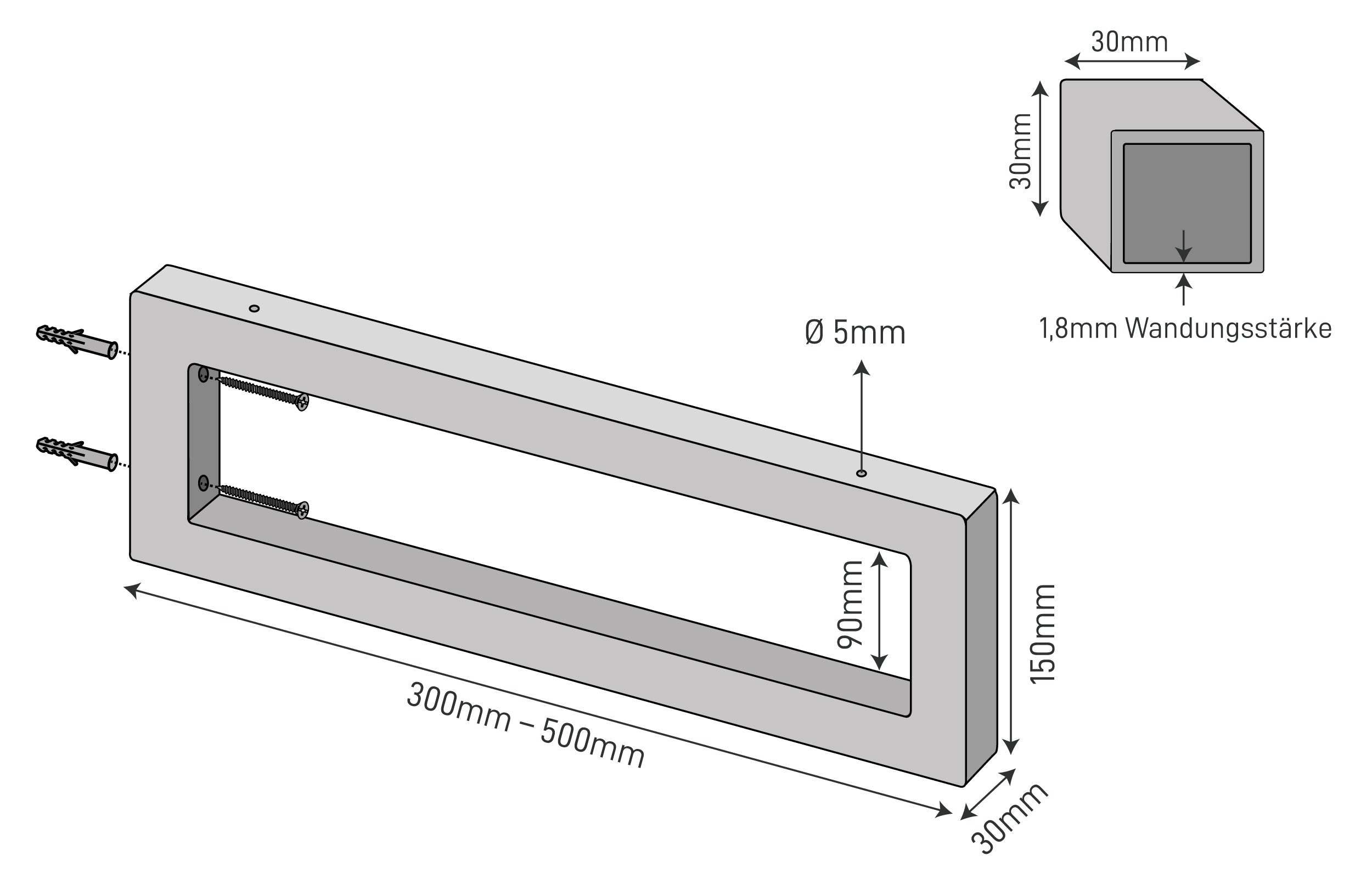 Les dimensions