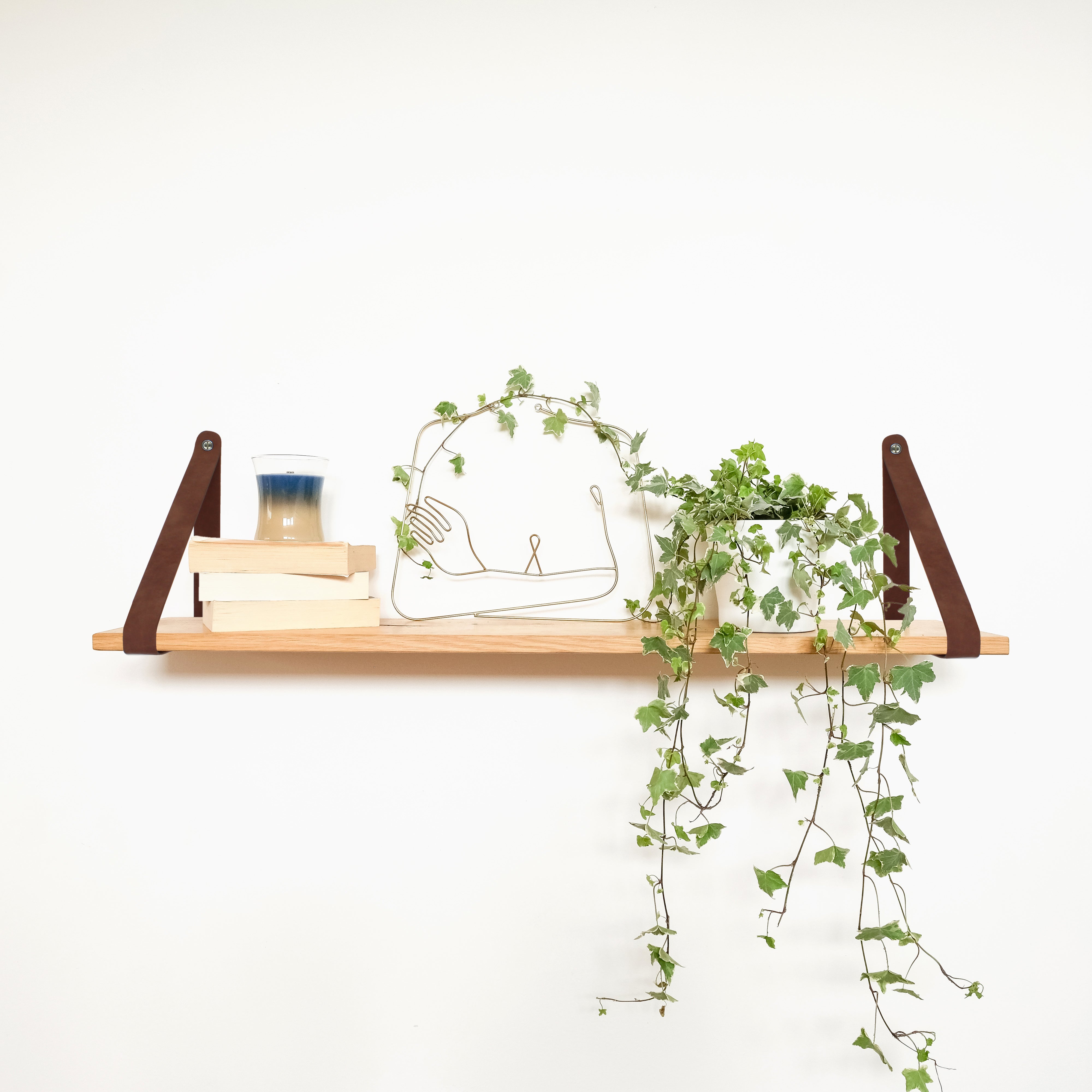 Lot de 2 supports d'étagères MARZAHN