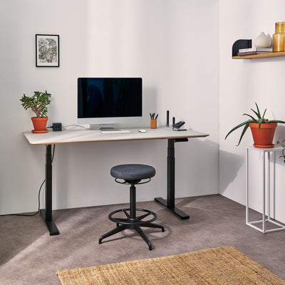 Height-adjustable table frame ECKIG