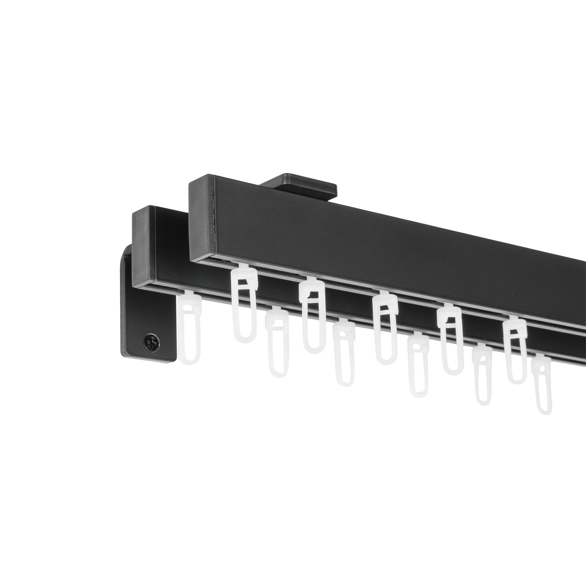 SQUARE Double-Track Curtain Rail