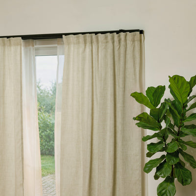 SQUARE Double-Track Curtain Rail