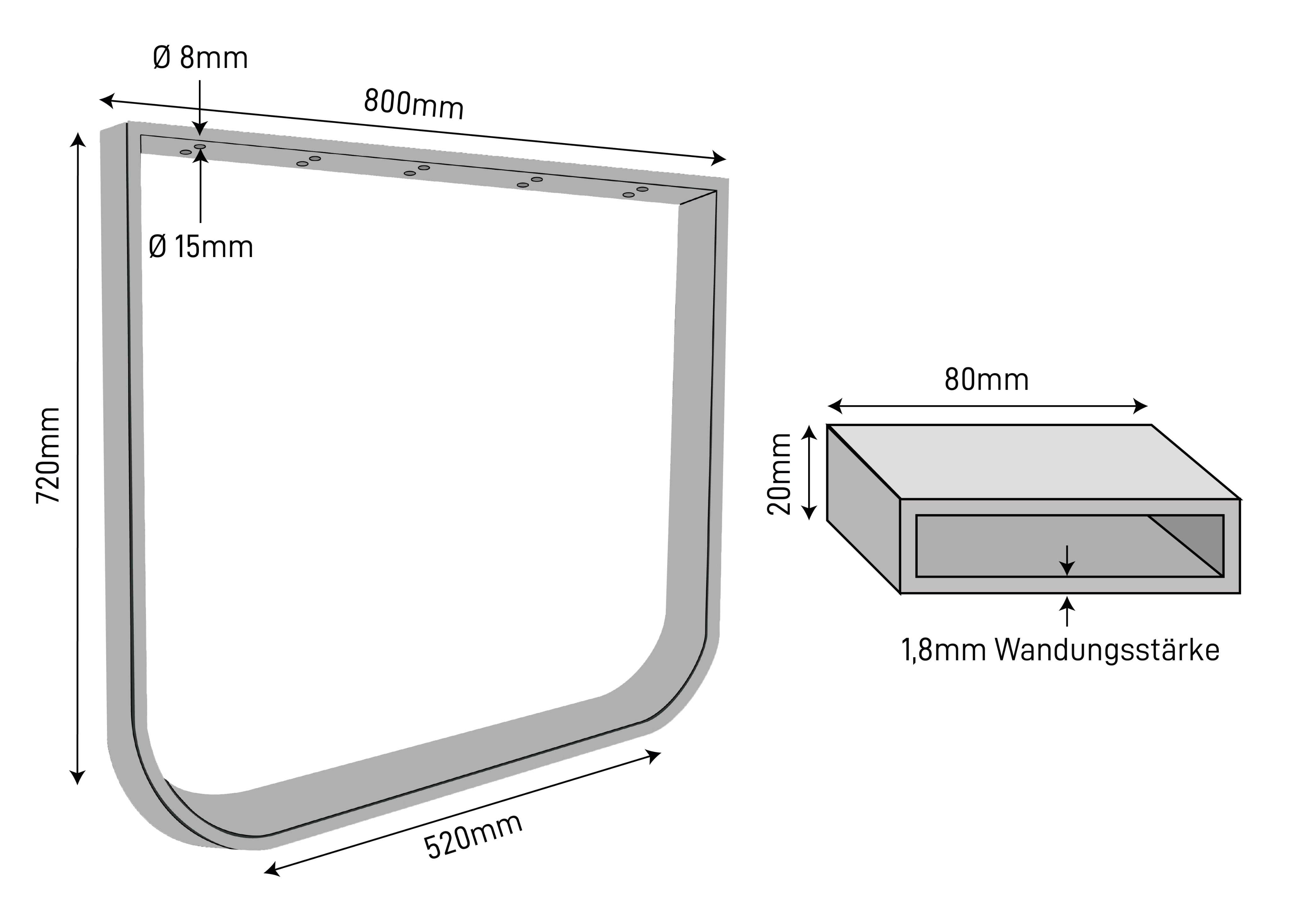 Les dimensions