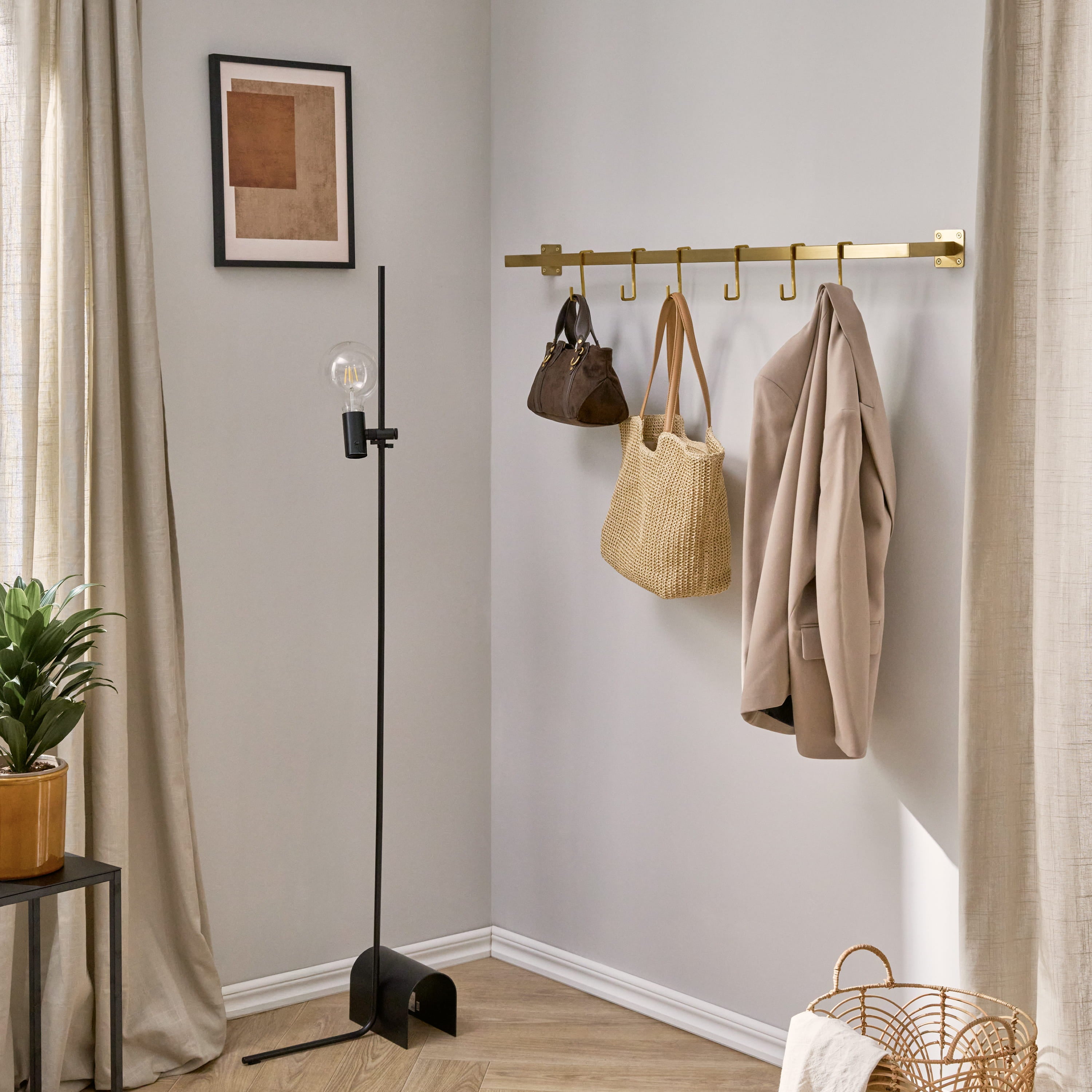 Clothes rail RECHTECK Wall