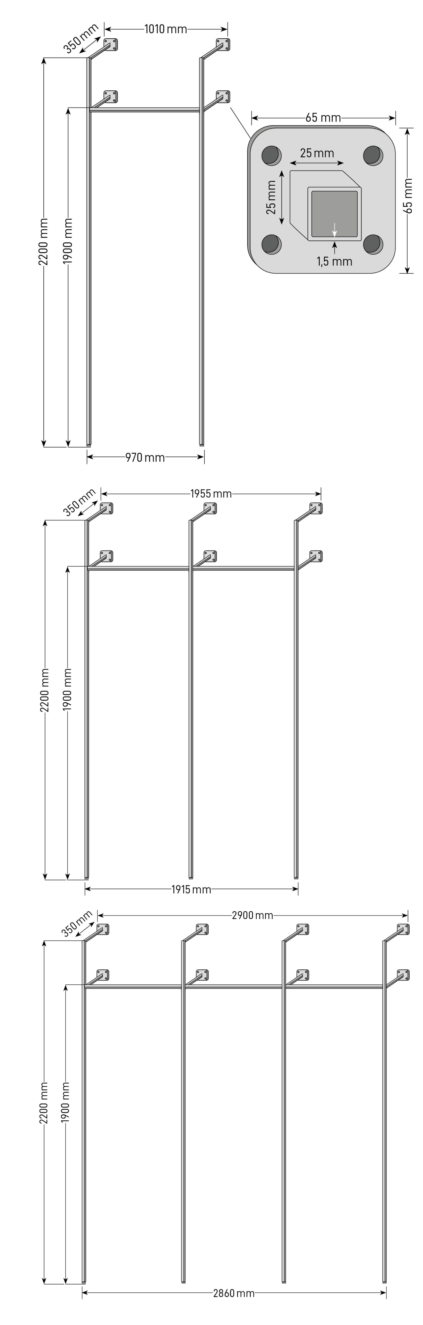 Les dimensions