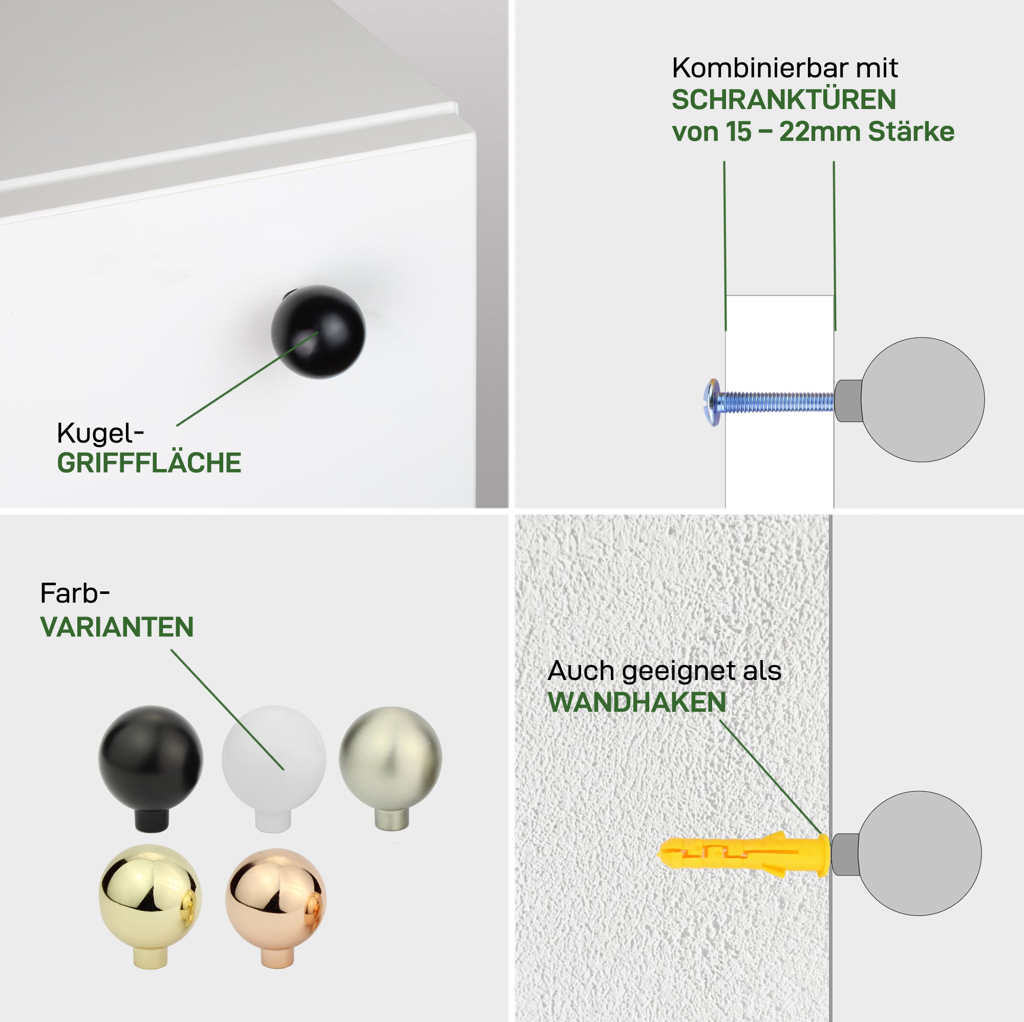 Furniture handle BALL