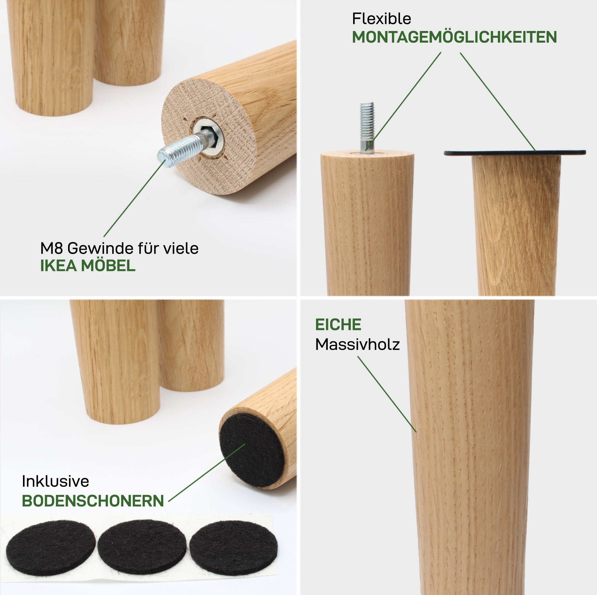 Lot de 4 FUSION Legs