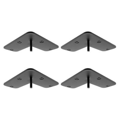 Kit de 4 plaques de montage CONICAL