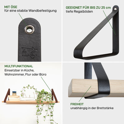 2er Set Regalhalter MARZAHN