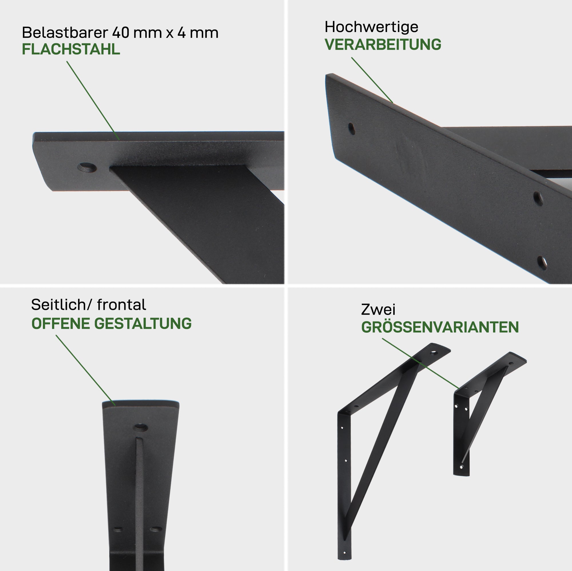 Set of 2 wall brackets MOABIT