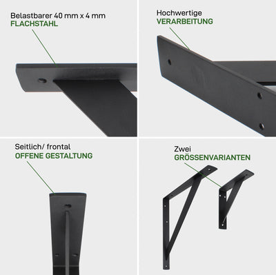 Set of 2 wall brackets MOABIT