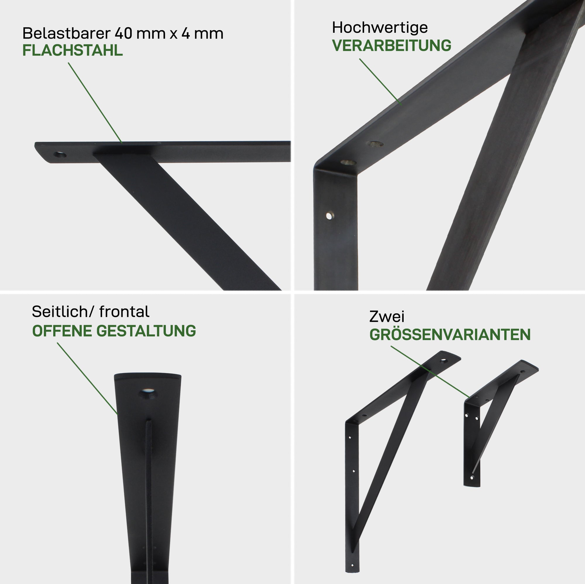 Set of 2 wall brackets MOABIT
