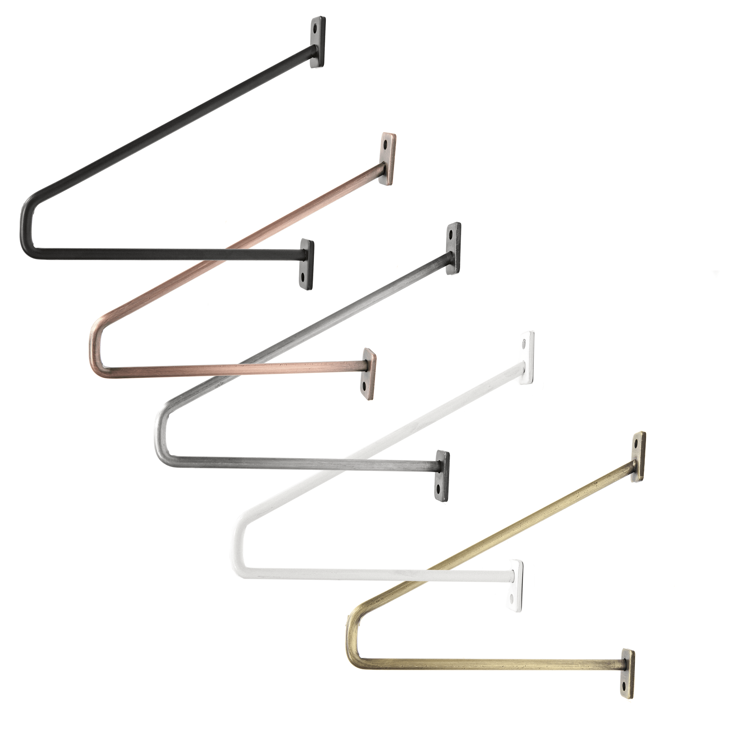 Lot de 2 supports d'étagères PRENZLBERG