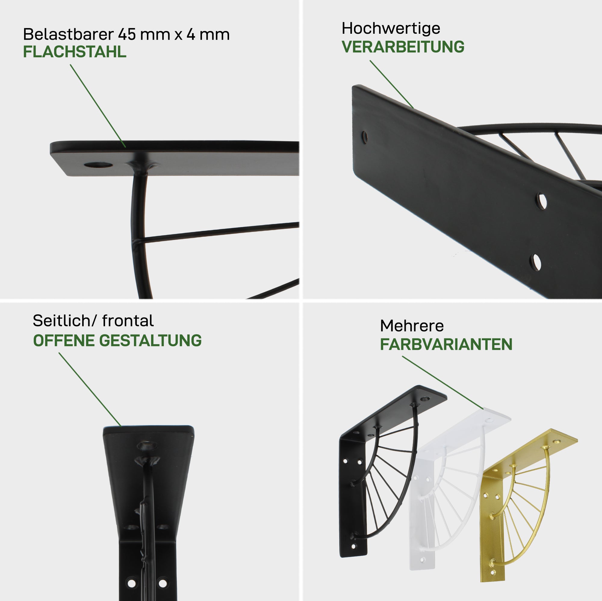 Set of 2 shelf brackets SONNENALLEE