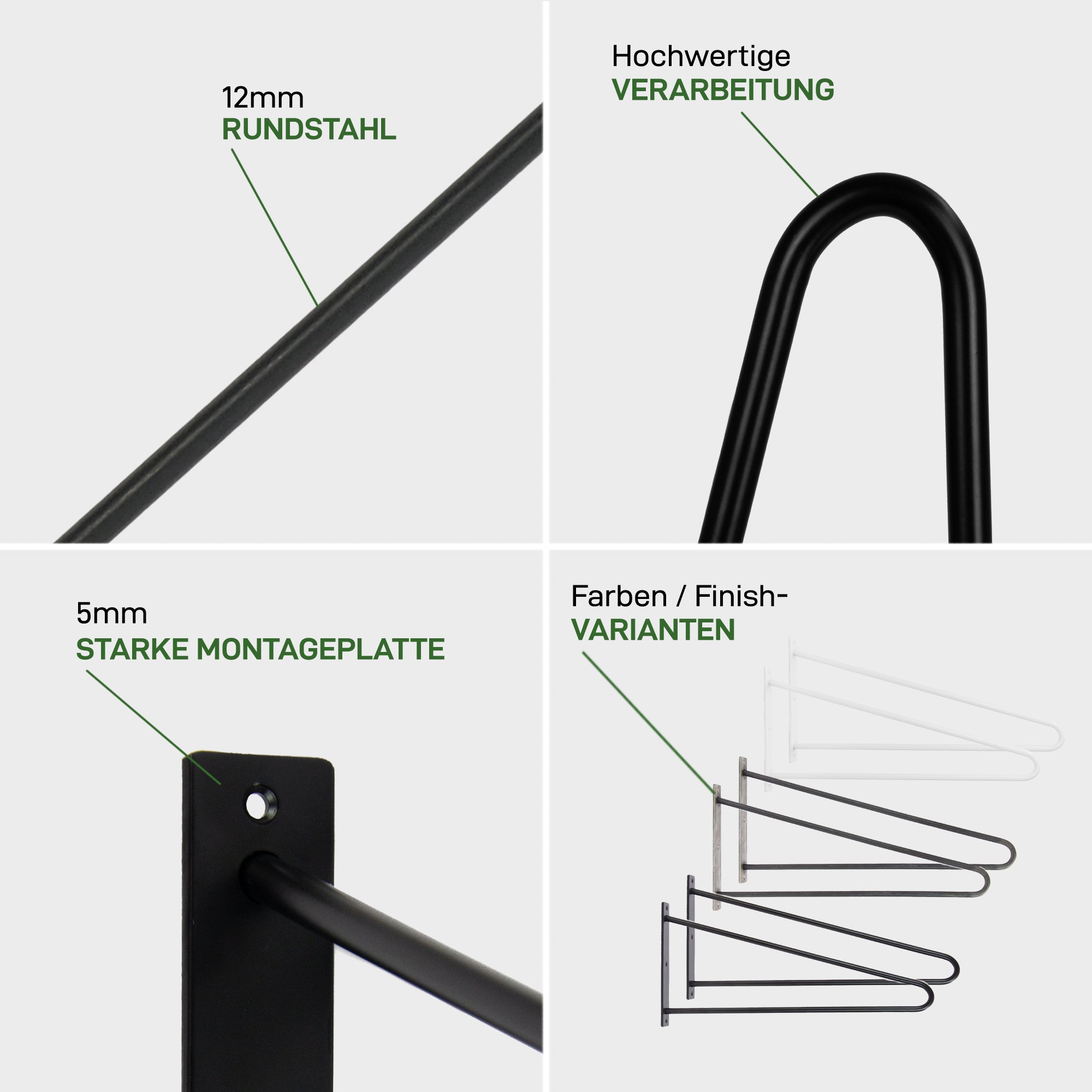 Kit de 2 supports de table HAIRPIN