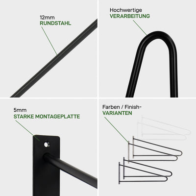 Kit de 2 supports de table HAIRPIN