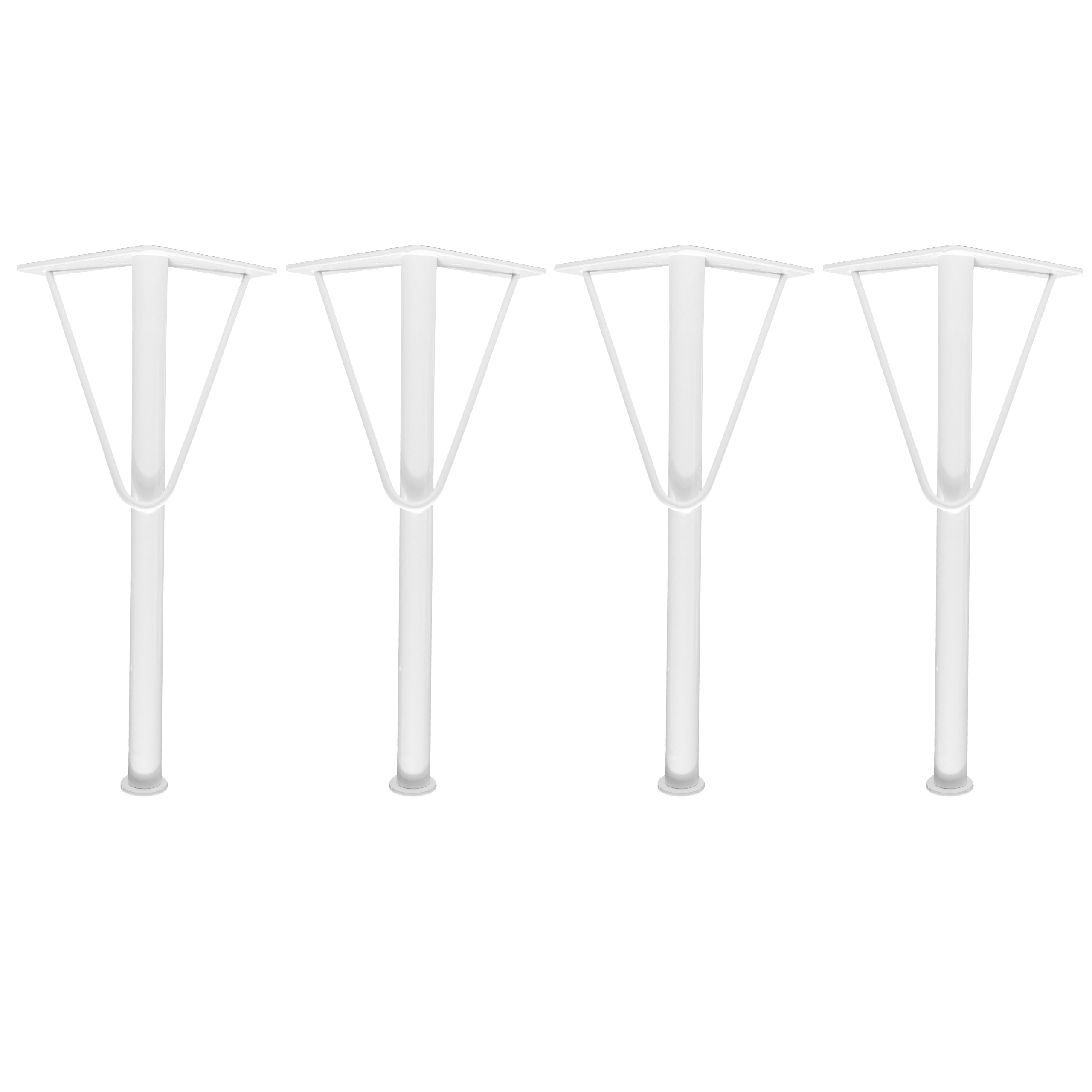 4er Set Möbelfüße V-PIPE