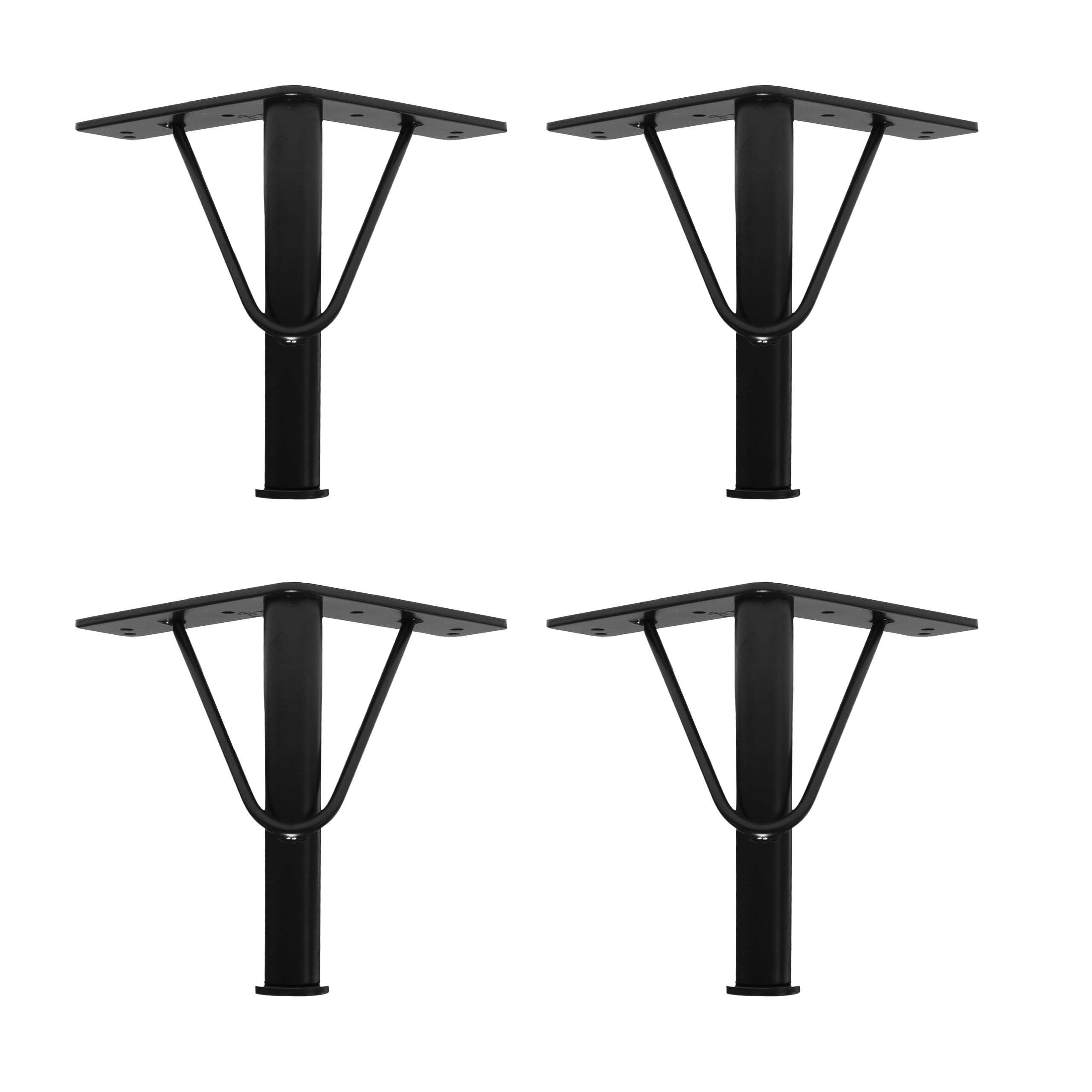 4er Set Möbelfüße V-PIPE