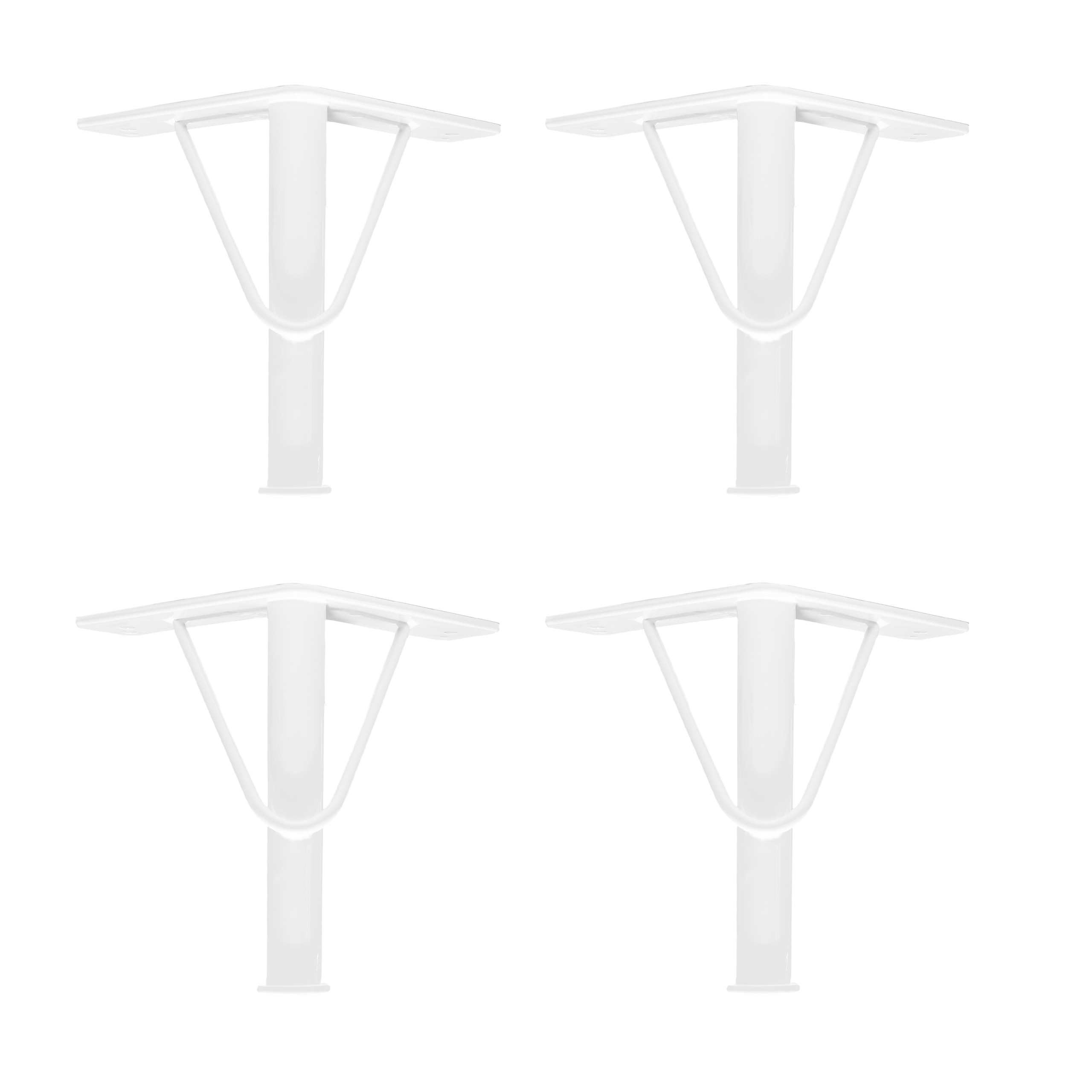 4er Set Möbelfüße V-PIPE